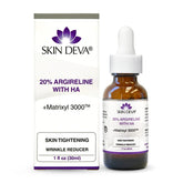 SKIN DEVA argireline serum bottle shows anti-aging application