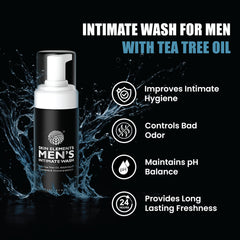 Skin Elements Intimate Wash texture-foam showcases rich lather without greasiness.