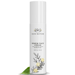 Skin Nation Renew Face Cream apply-pump for easy daily hydration.