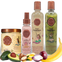 Skin Revolution Ritual Botánico Keratina Orgánica bottle front with natural oils for smooth hair
