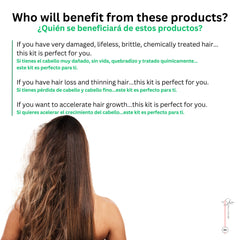 Skin Revolution Ritual Botánico Keratina Orgánica ingredients featuring argan, green tea, aloe nourishes hair