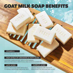 Skin Said Yes goat milk soap bars organic-ingredients with lavender and olive oil for gentle cleansing.