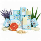 Skin Said Yes goat milk soap bars set 8 unwrapped for a nourishing cleanse.