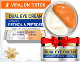 SKIN ULTIMA Dual Eye Cream bottle closeup shows fragrance-free hydration for delicate eye skin.