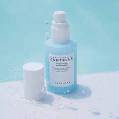 SKIN1004 Hyalu-Cica Blue Serum ingredients graphic highlights five hydration types.