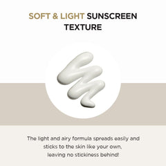 SKIN1004 Madagascar Centella Air-fit Suncream Light applying on skin for quick protection.