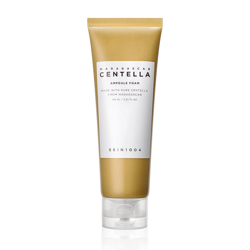 SKIN1004 Madagascar Centella Ampoule Foam packaging showing a gentle cleansing duo