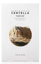 SKIN1004 Madagascar Centella Watergel Sheet Mask box highlights cooling centella infusion for sensitive skin.