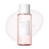 SKIN1004 Poremizing Clear Toner bottle close-up shows balanced skin and shine control.