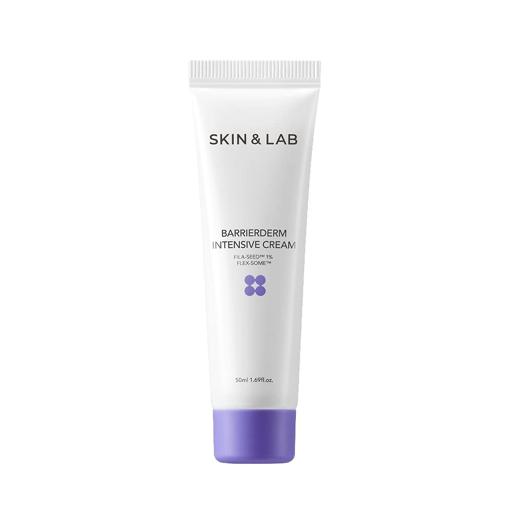 SKIN&LAB Barrierderm Intensive Cream packaging close-up for daily use.