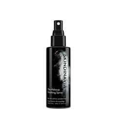 Skindinavia makeup finishing spray bottle enhances all-day wear with a feather-light mist.