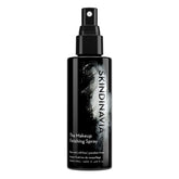 Skindinavia makeup finishing spray bottle demonstrates all-day hold for flawless makeup