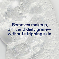 Skinfix ceramide + ectoin gel cleanser mini bottle side view for everyday hydration.