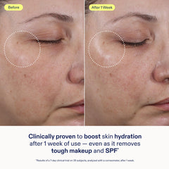 Skinfix ceramide + ectoin gel cleanser mini foam lather for gentle cleansing.