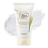 SKINFOOD 1957 Rice Daily Scrub Foam packshot showing gentle exfoliation for refreshed skin