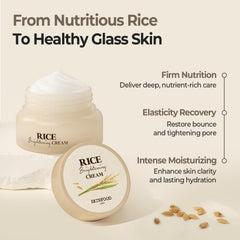 SKINFOOD 1957 Fermentation process graphic conveys 48-hour rice fermentation benefits.