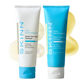 SKINN Day & Night Face Wash bottle for convenient AM/PM cleansing and refreshed skin.
