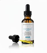 SkinovaCeuticals C E Ferulic bottle with dropper delivers antioxidant protection and radiant skin.