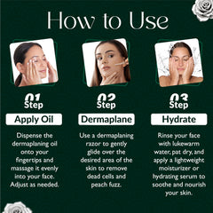 Skinificant luxe-silk dermaplaning oil at-home spa-use evokes spa-like renewal.