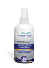 SkinSmart Antimicrobial facial cleanser bottle for daily breakout control and gentle cleansing.