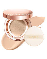 SKINTIFIC full-coverage cushion compact delivering radiant, natural-looking coverage for everyday wear