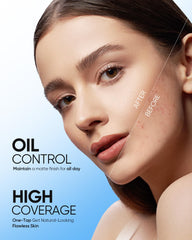 SKINTIFIC Velvet Matte Cushion waterproof formula stays intact through sweat and rain