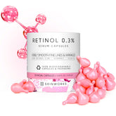 Skinworks retinol night serum bottle shown for anti-aging hydration.