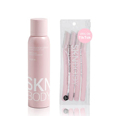 SKNBODY Hair Identifier spray nozzle close-up showing even mist for easy application.