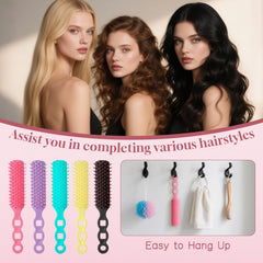 Skourvut hairbrush compact 7.5-inch design fits pockets and bags for travel or outreach.