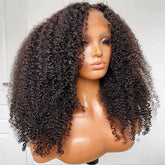 Skouty 24inch kinkycurly wig front view for natural hairline versatility.