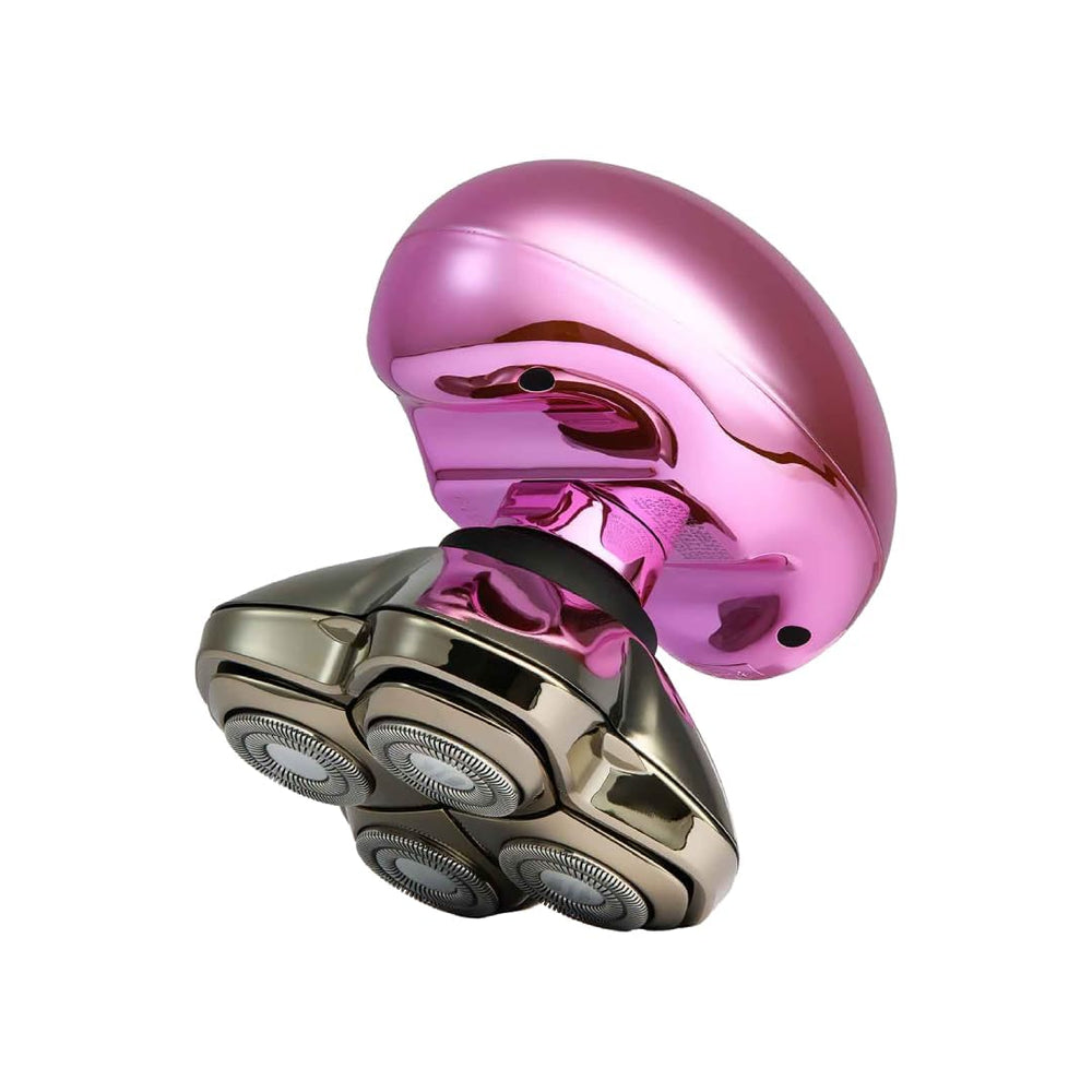 Skull Shaver Butterfly Kiss Pro pink shaver for bikini line grooming with smooth results.