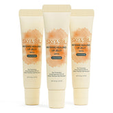 Sky and Sol Lip Jelly SPF 25 swatch on lips delivering rosy hydration