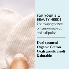 Sky Organics cotton pads textured side for makeup removal