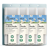 Sky Organics four-pack swabs with ultra-soft tips for gentle cleaning.