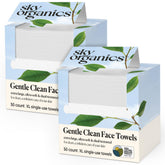 Sky Organics Gentle Clean Face Towels with dual textures for comfortable cleansing and hygienic use.