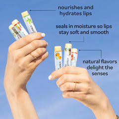 Sky Organics lip balm Tropical Coconut – tropical aroma and gentle moisture for lips.