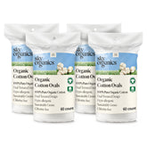Sky Organics organic large oval cotton pads pack for clean beauty routines