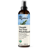 Sky Organics tea-tree-witch-hazel-toner-bottle purifies skin while balancing excess oil
