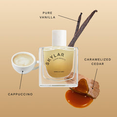 Skylar Vanilla Sky vanilla note evokes warm sweetness for cozy evenings