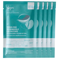 skyn ICELAND dissolving microneedle under eye patches packshot showing vegan, hydrating eye care
