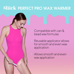 Sliick Pro Wax Warmer digital temperature control close-up for precise heat.