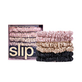 Slip skinny scrunchies multi-set front view for versatile styling options