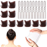 Sliverdew hair bun nets elastic edge closeup demonstrating secure, comfortable hold for daily styling.