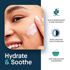 Pump-dispense action of SLMD Hyaluronic Acid face moisturizer for easy daily use.