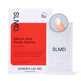 SLMD salicylic acid pimple patches appear ultra-thin on skin, offering discreet blemish support.