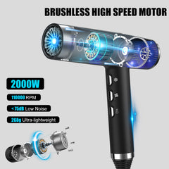 Slopehill hair dryer LED display enables precise temperature and speed control.