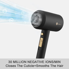 slopehill professional ionic hair dryer cool-shot button close-up enables styling control