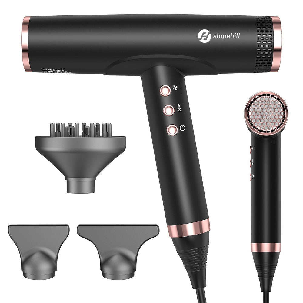 Slopehill professional ionic hair dryer with diffuser for salon-grade results at home