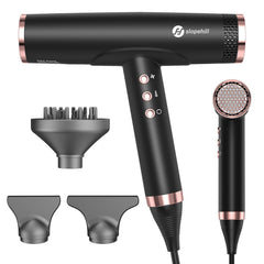 Slopehill professional ionic hair dryer with diffuser for salon-grade results at home