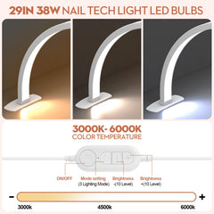 SLYFTE foldable nail light with built-in phone holder for on-the-go tutorials.